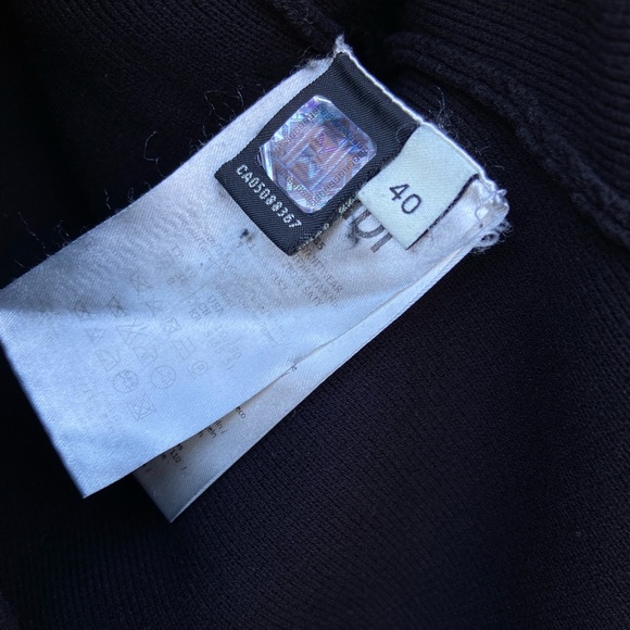 FENDI WOOL MID-LENGTH DRESS - Picture 14 of 15